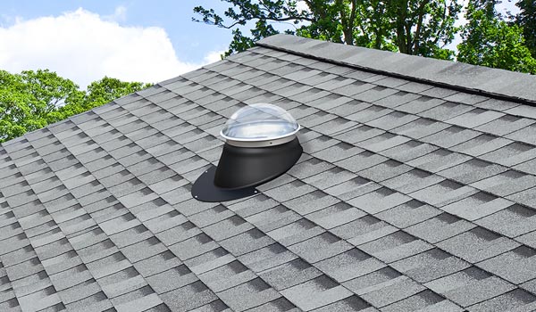 Natural Light pitched roof tubular skylight asphalt roof mobile